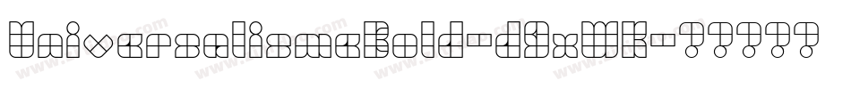 UniversalismeBold-d9xWK字体转换