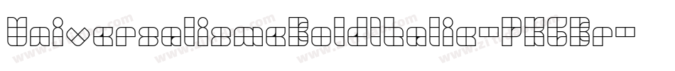 UniversalismeBoldItalic-PKGBr字体转换