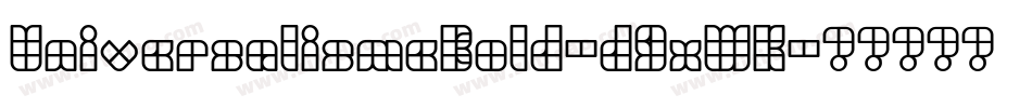 UniversalismeBold-d9xWK字体转换