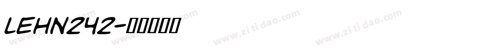 LEHN242字体转换