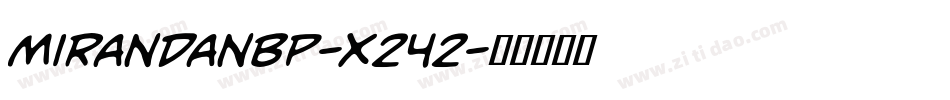 MirandaNbp-X242字体转换