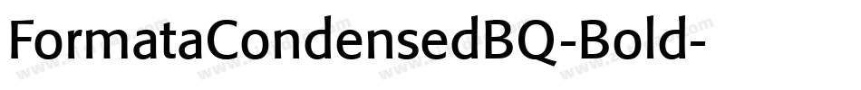 FormataCondensedBQ-Bold字体转换