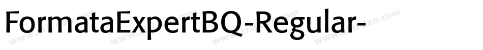 FormataExpertBQ-Regular字体转换