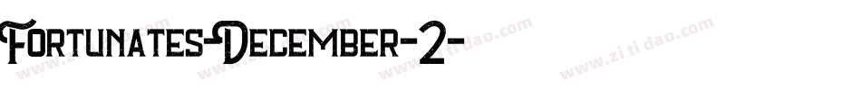 Fortunates-December-2字体转换