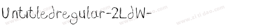 Untitledregular-2LdW字体转换
