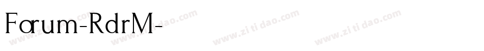 Forum-RdrM字体转换