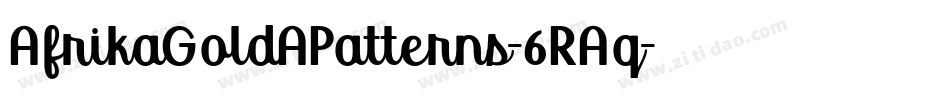 AfrikaGoldAPatterns-6RAq字体转换