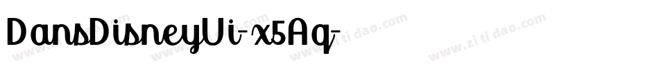 DansDisneyUi-x5Aq字体转换