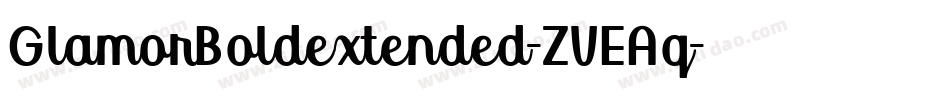 GlamorBoldextended-ZVEAq字体转换