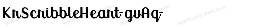 KrScribbleHeart-gvAq字体转换