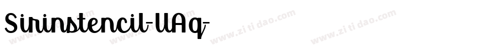 Sirinstencil-llAq字体转换