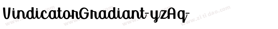 VindicatorGradiant-yzAq字体转换