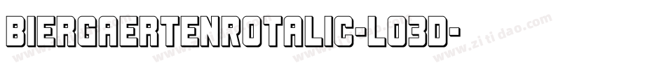 BiergaertenRotalic-lo3d字体转换