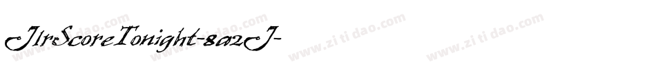 JlrScoreTonight-8a2J字体转换