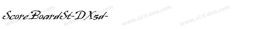 ScoreBoardSt-DX5d字体转换