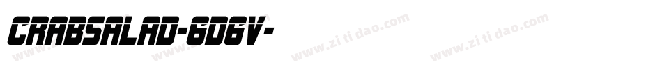 Crabsalad-6d6v字体转换