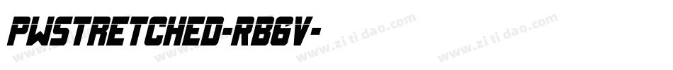 Pwstretched-RB6v字体转换