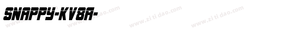 Snappy-KV8A字体转换 Snappy-KV8A字体转换