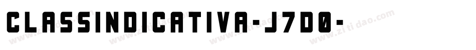 Classindicativa-j7D0字体转换