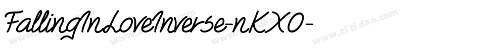 FallingInLoveInverse-nKX0字体转换