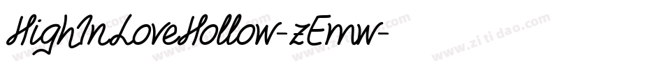 HighInLoveHollow-zEmw字体转换