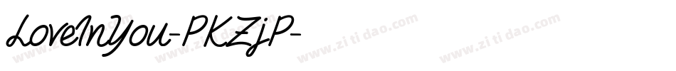 LoveInYou-PKZjP字体转换