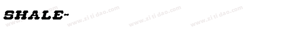 Shale字体转换