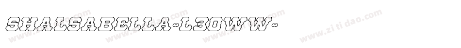 ShalsaBella-L3OWW字体转换