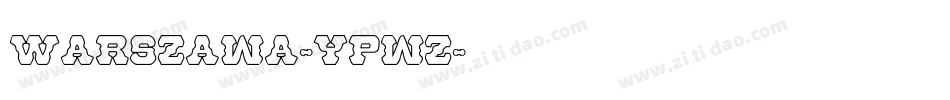 Warszawa-yPwZ字体转换