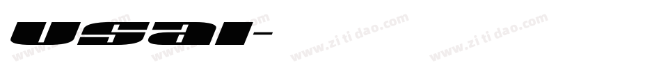usai字体转换