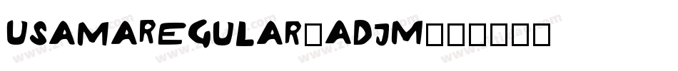 UsamaRegular-AdjM字体转换