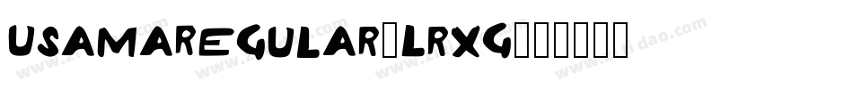 UsamaRegular-LrxG字体转换