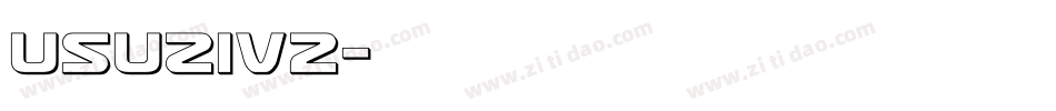 usuziv2字体转换