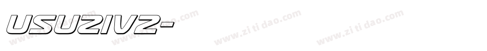 usuziv2字体转换