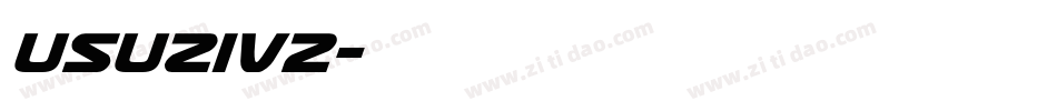usuziv2字体转换