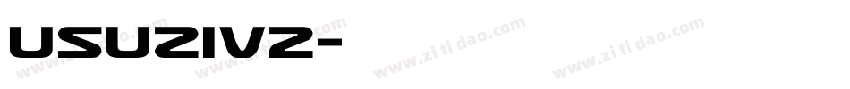 usuziv2字体转换