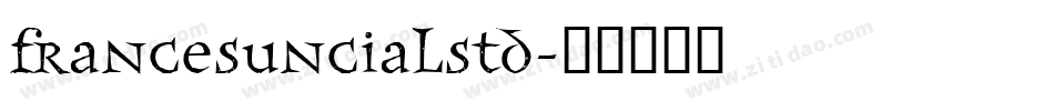 FrancesUncialStd字体转换
