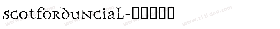 ScotfordUncial字体转换