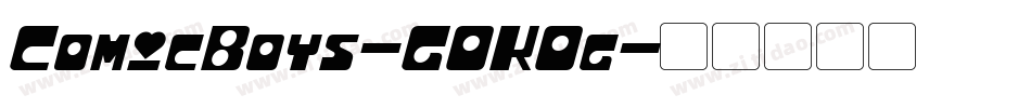 ComicBoys-GOK0g字体转换