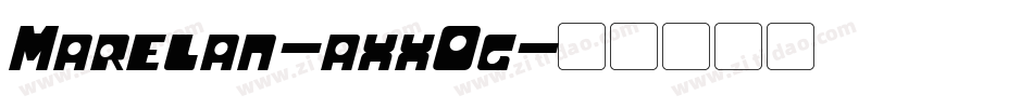 Marelan-axx0g字体转换