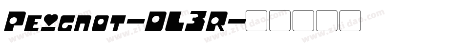 Peignot-DL3R字体转换