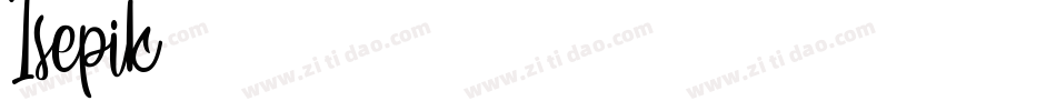 Isepik字体转换