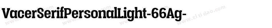 VacerSerifPersonalLight-66Ag字体转换