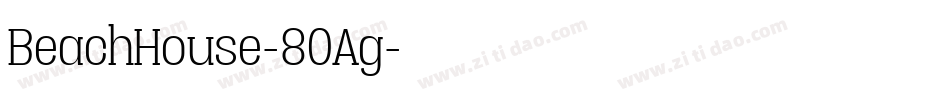 BeachHouse-8OAg字体转换