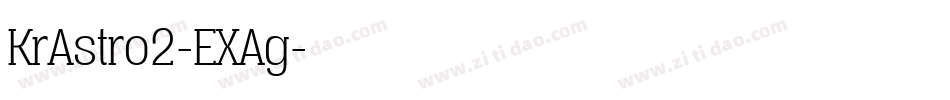 KrAstro2-EXAg字体转换
