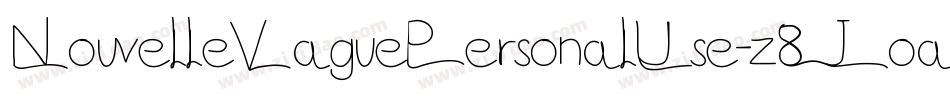 NouvelleVaguePersonalUse-z8Joa字体转换