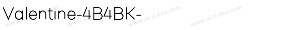 Valentine-4B4BK字体转换