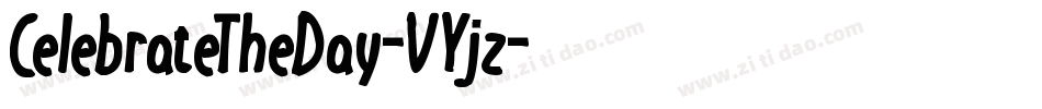 CelebrateTheDay-VYjz字体转换