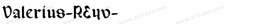 Valerius-RE4v字体转换 Valerius-RE4v字体转换