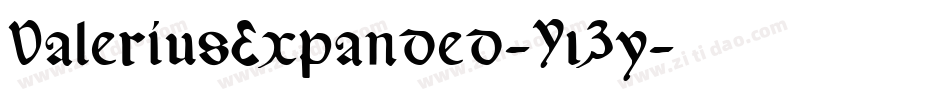 ValeriusExpanded-Y1Zy字体转换